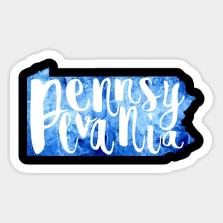 Blue Pennsylvania Sticker